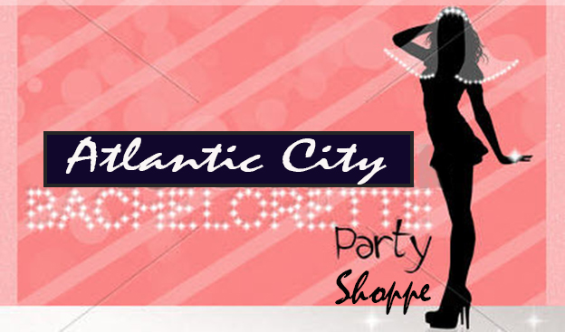Bachelorette party shop logo with a bachelorette.